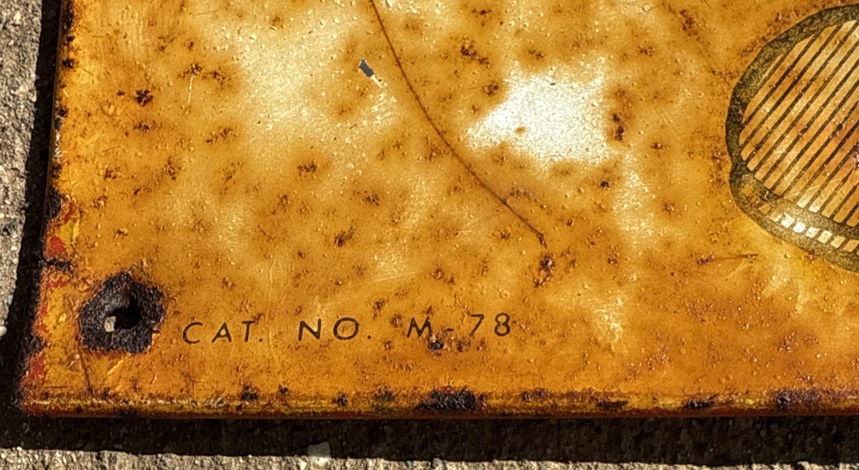 Original 1951 Squirt Soda Metal Advertising Sign 9 1/2 X 27 1/2”