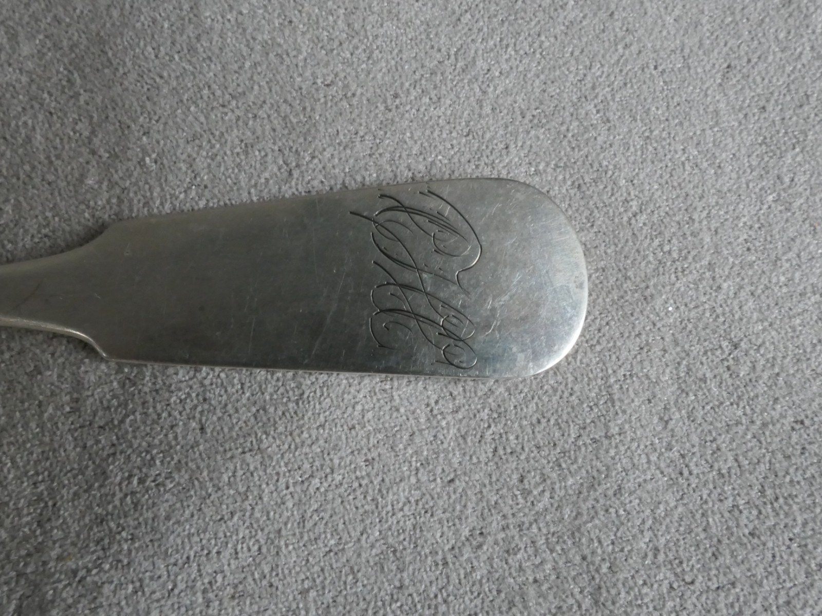 Two American Coin Silver Spoons FARRINGTON & HUNNEWELL Boston MA : 45.1g