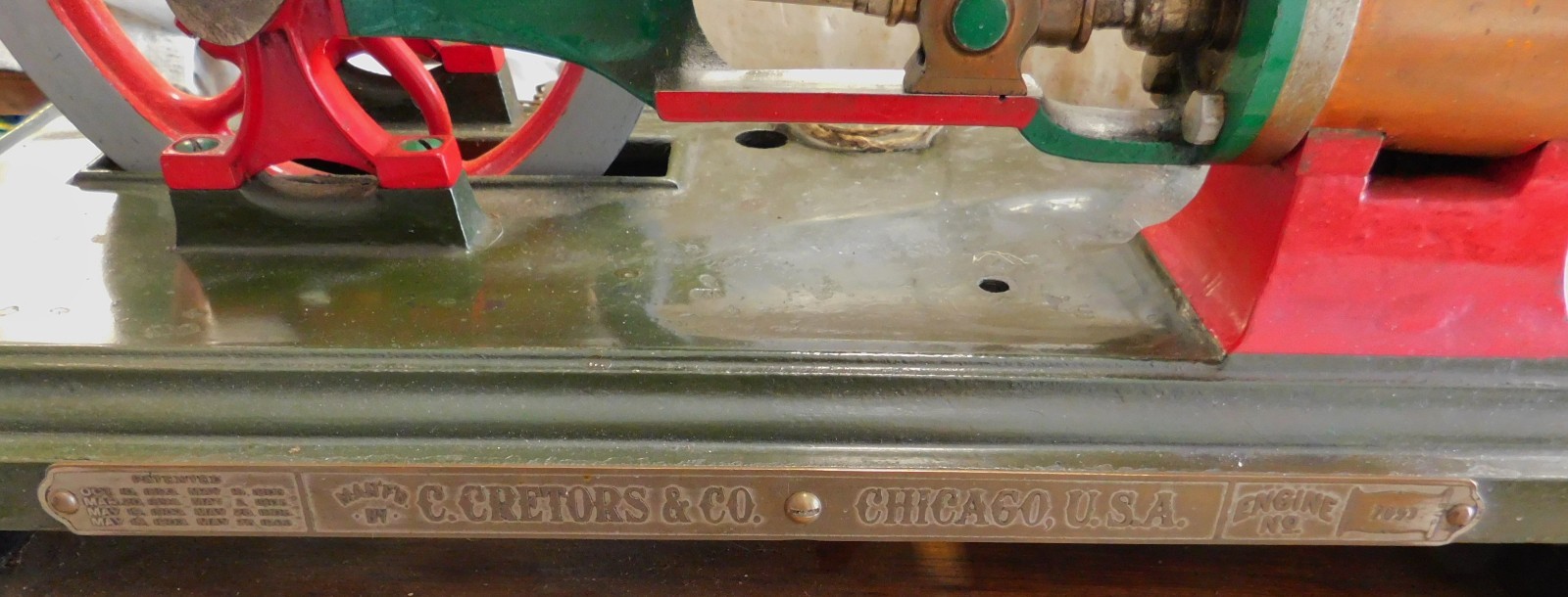 Cretors Steam Engine for Popcorn Machine c. 1900 Antique w/ Electric Water Tank