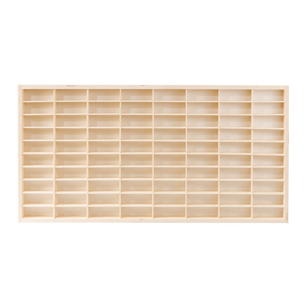 80 Grids for Hot Wheels 1:64 Diecast Car Matchbox Wood Display Shelf Storage