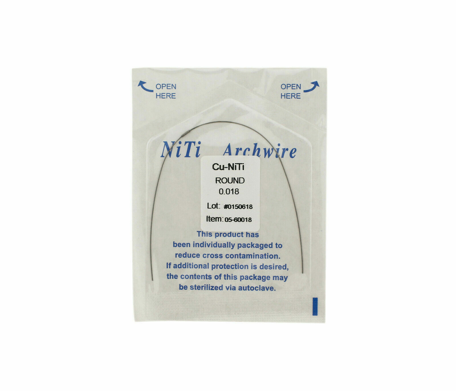 Dental Orthodontic Cu NiTi Copper Nickel Titanium Arch Wire Rectangular Round