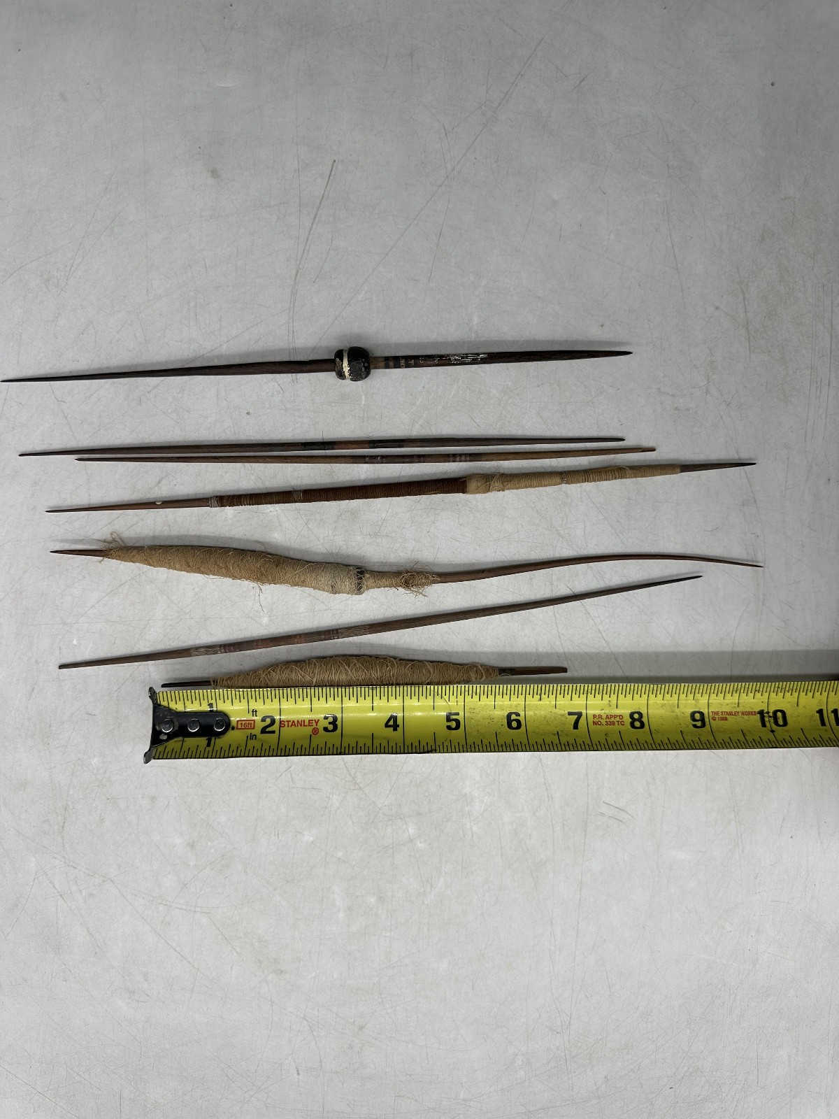 Pre-Columbian Spindle Lot ~ 1 Bead, Several with Thread