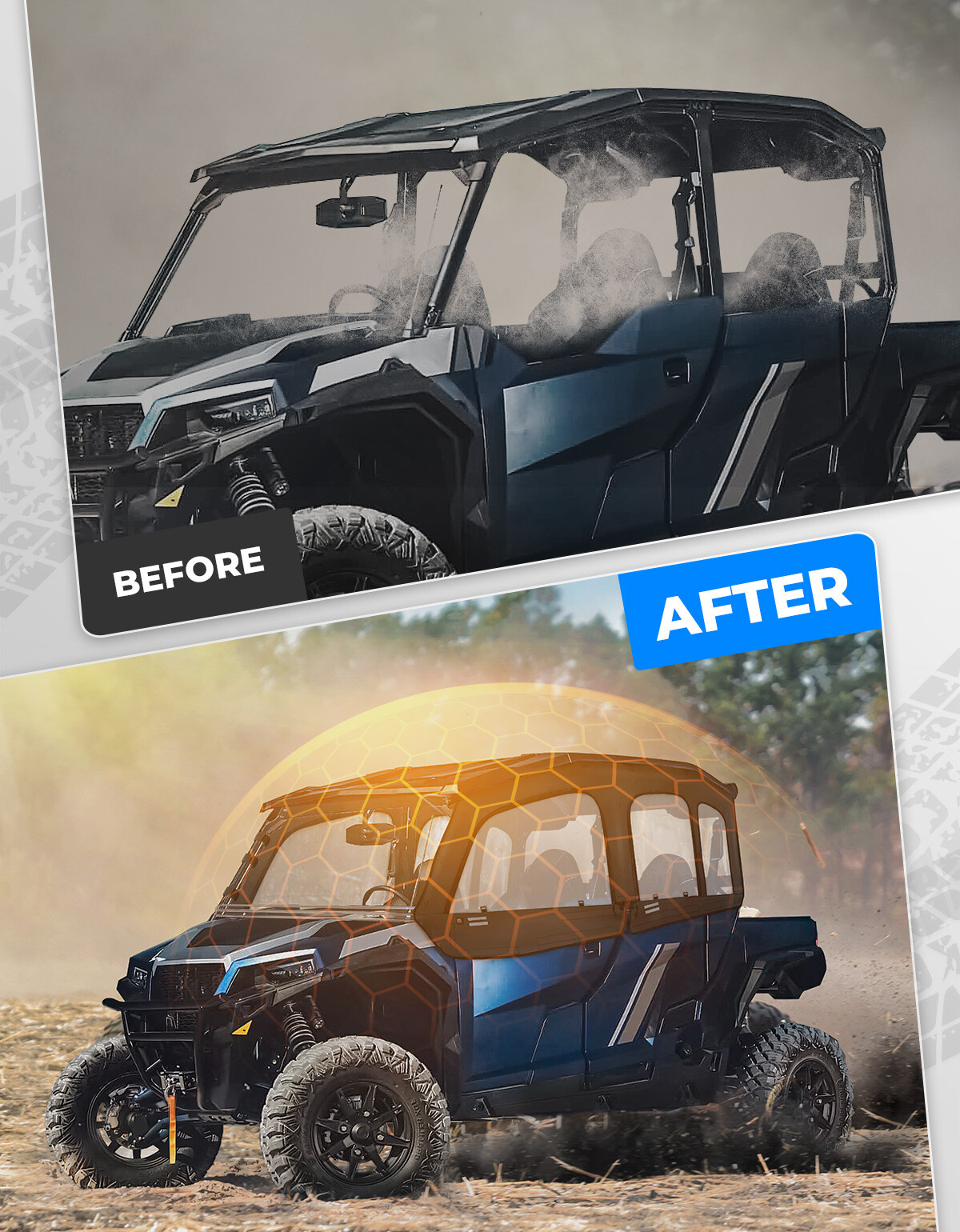 Soft Upper Door Cab Enclosure for Polaris General 4 1000/ XP 4 1000 2020-2024