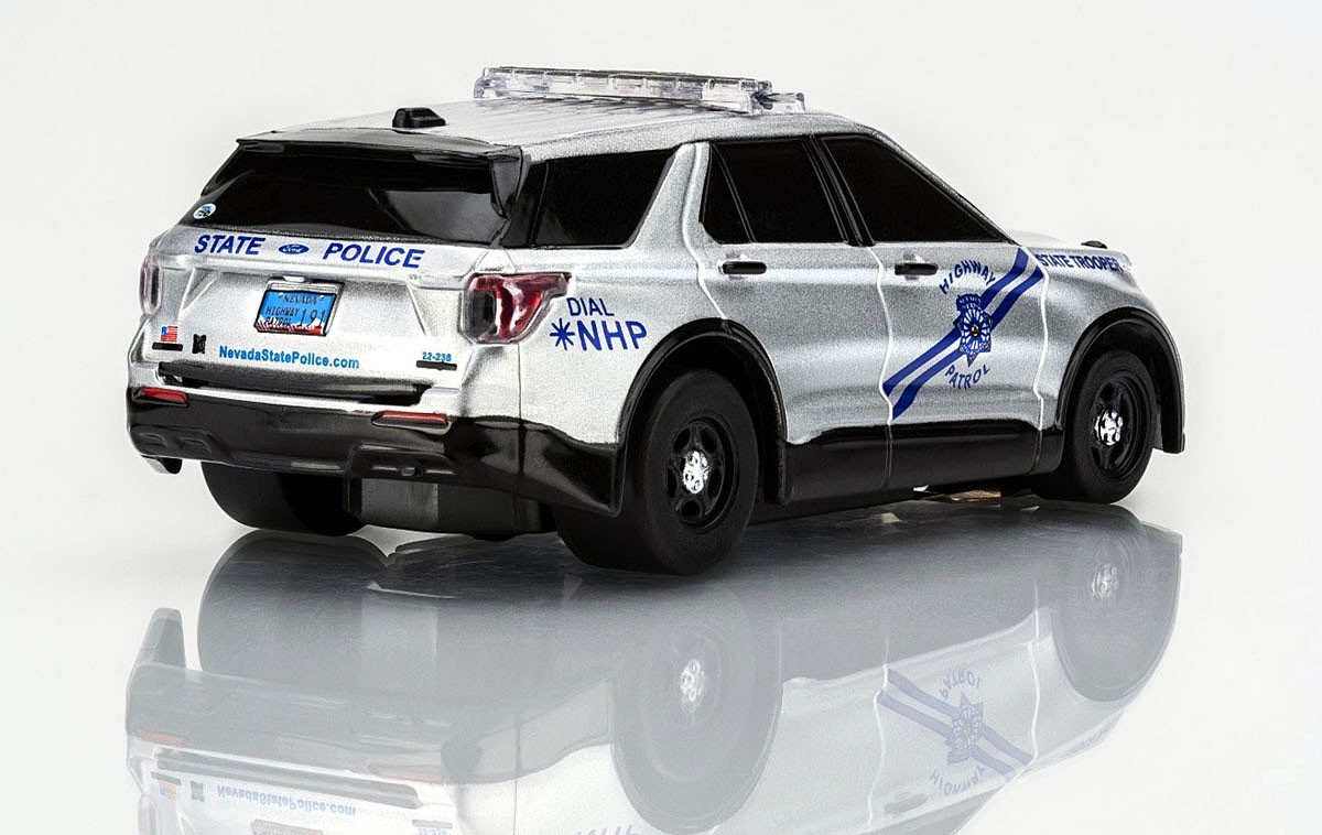 AFX Mega G+ Police Interceptor HO Slot Car #22105 with LED Lights! NEW RELEASE!!