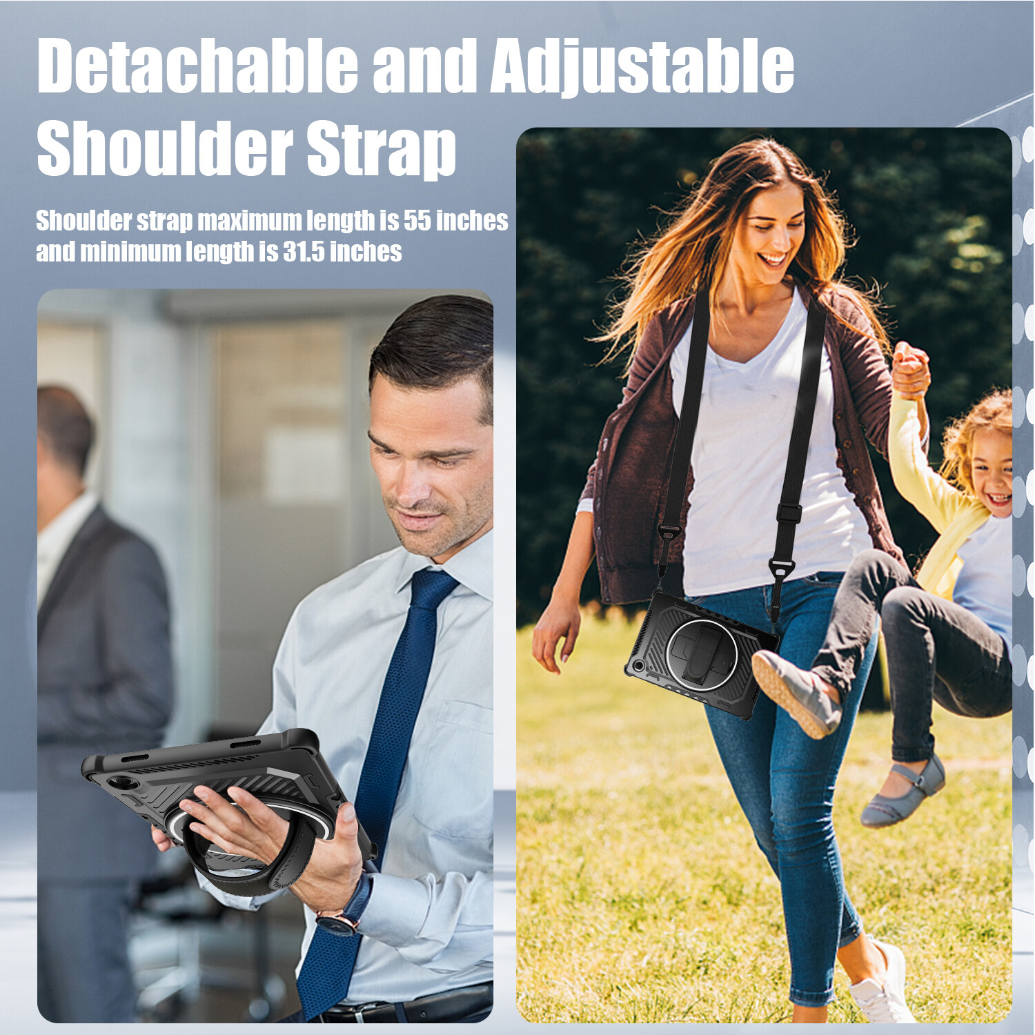 360° Rotatable Tablet Case Cover For Samsung Galaxy Tab A11+ Screen Protector