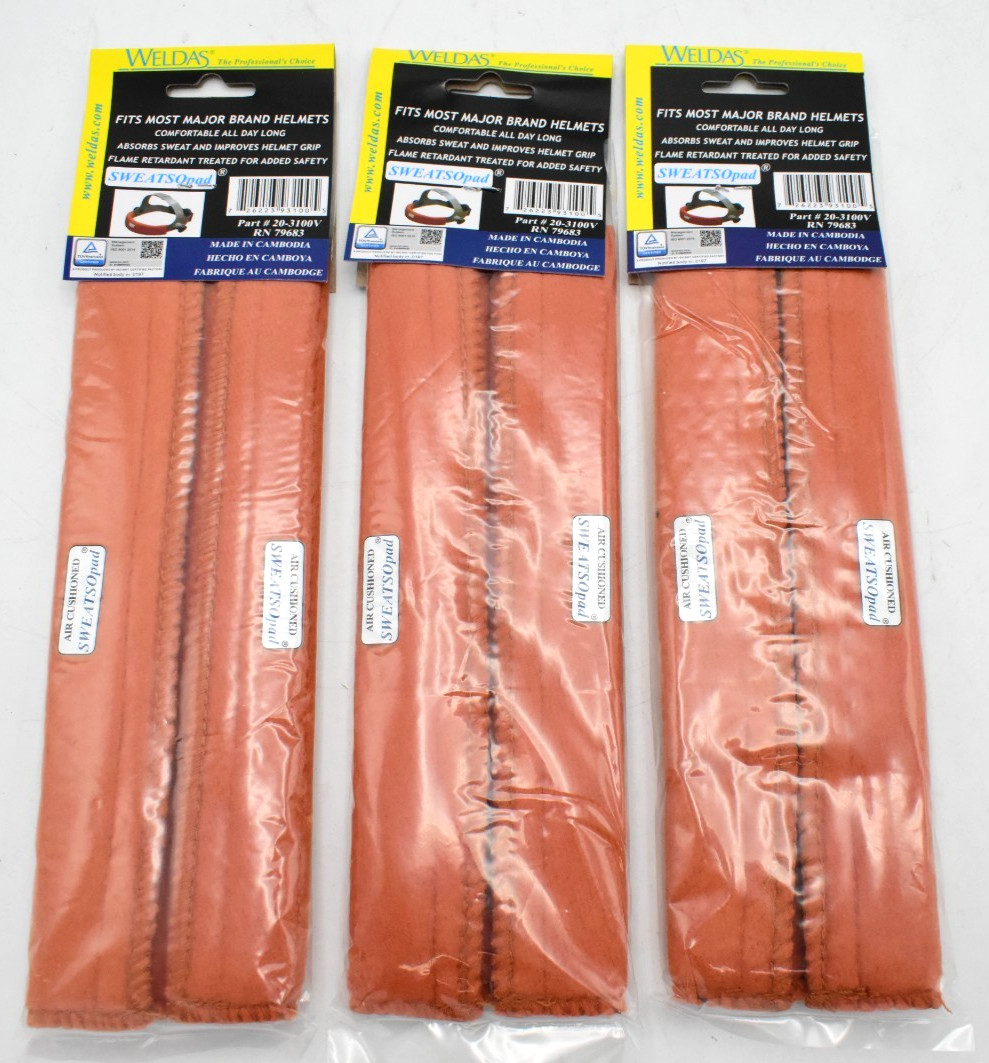 6 Pieces Weldas SWEATSOpad Welding Helmet Comforter Sweat Band 20-3100V