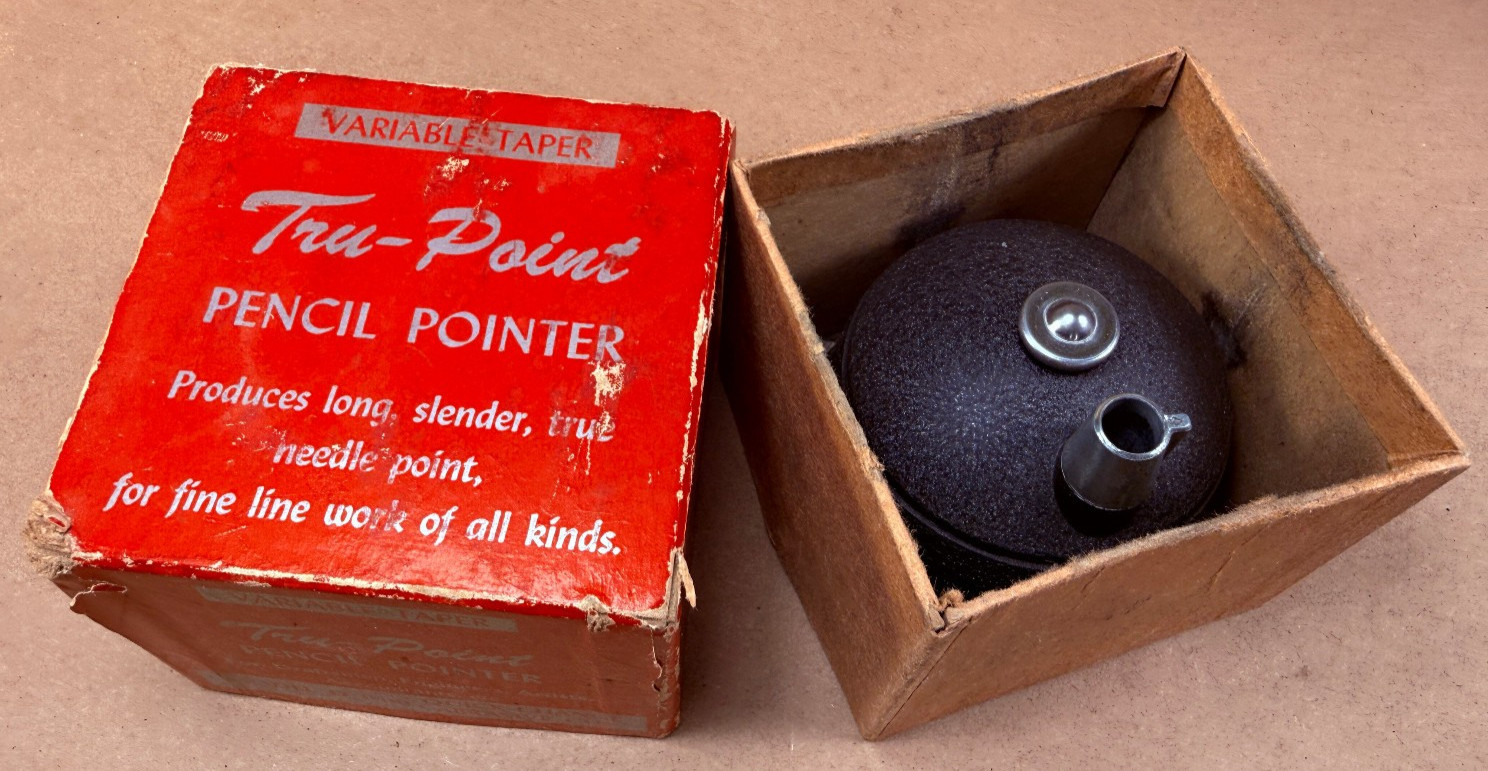 Tru-Point Pencil Pointer Variable Taper Model D in Original Box Made USA