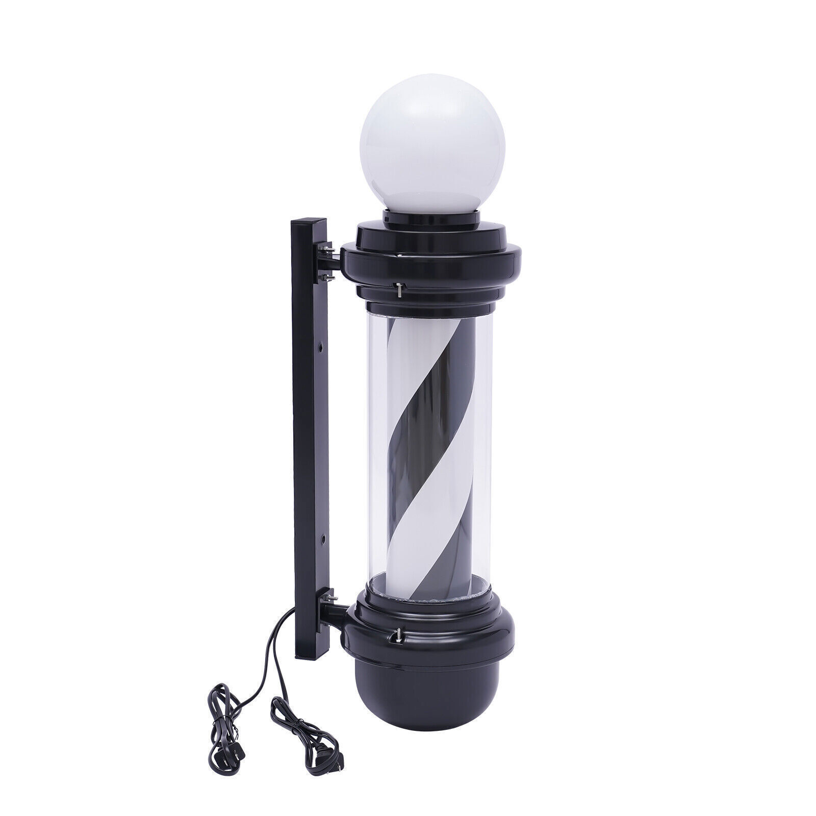 Outdoor Barber Pole Light Hair Salon Open Sign Barber Shop Rotating LED Stripes