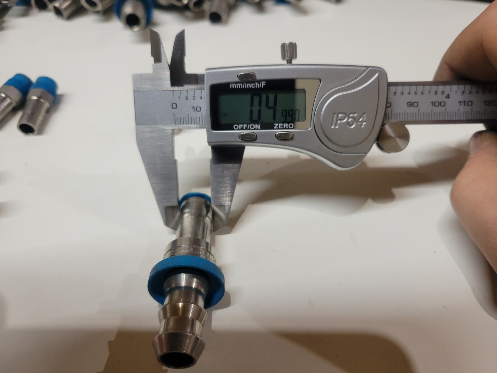 Swagelol 1/2" tube x 1/2 Push-on Hose Barb Connector Stainless Steel (5 PACK)