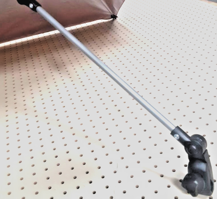 UPF50+ Adjustable Umbrella/ Sunshade With Universal Clamp Beach Chair, Stroller