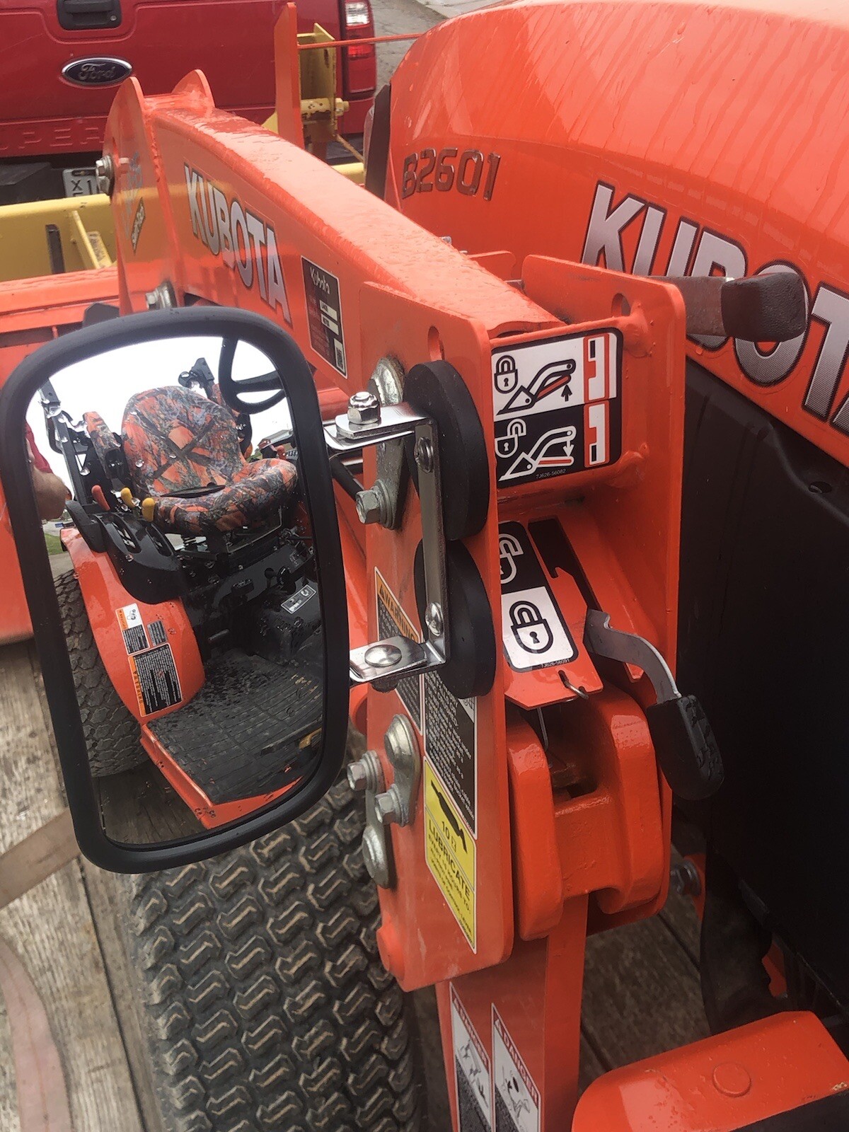 BEST YOU CAN BUY! TRACTOR MAGNET MIRRORS Skidsteer RUBBER COATED STAINLESS STEEL