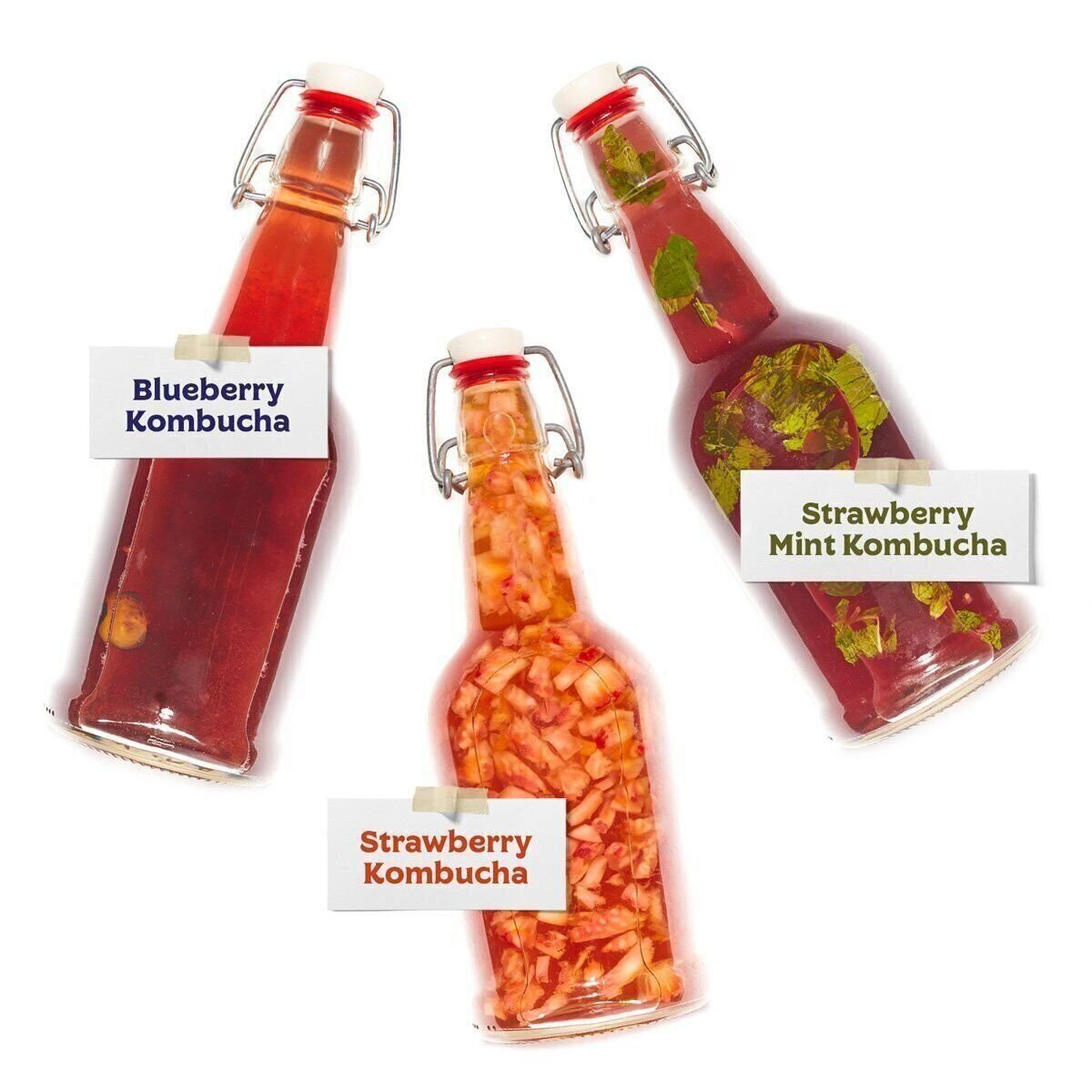 Clear Swing Top Bottles 6 Pack