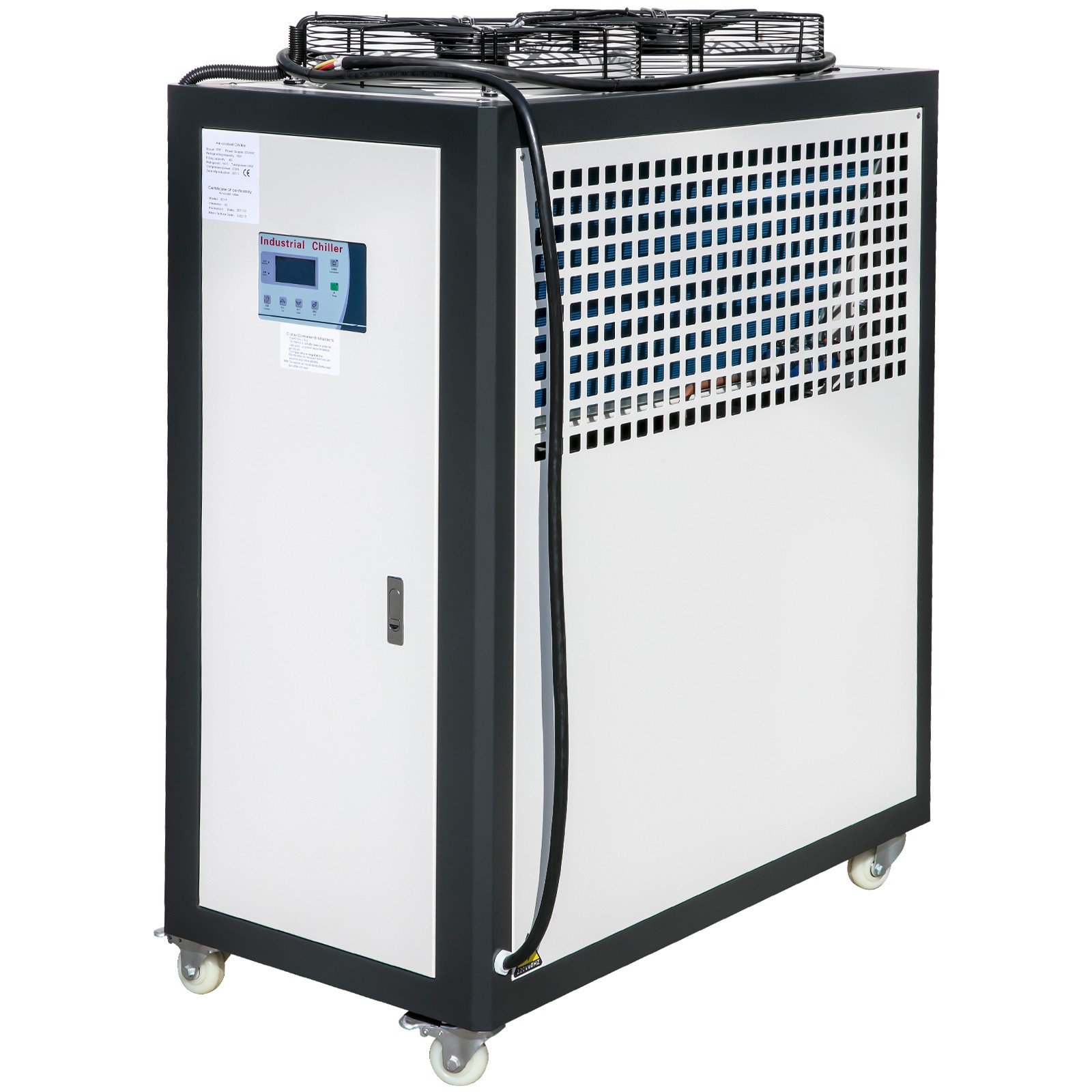 15 Ton Air-cooled Industrial Water Chiller LCD Display 150L Tank 15HP