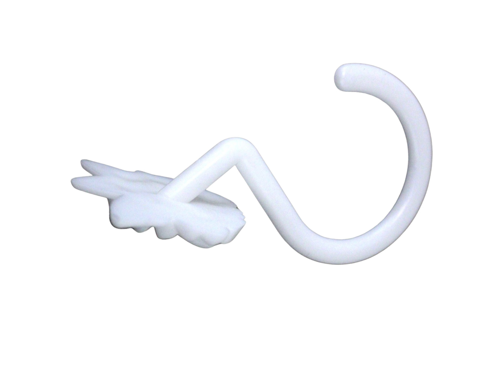 12 Floral Shower Curtain Hooks White Plastic Rings, Rustproof Stylish Rustproof