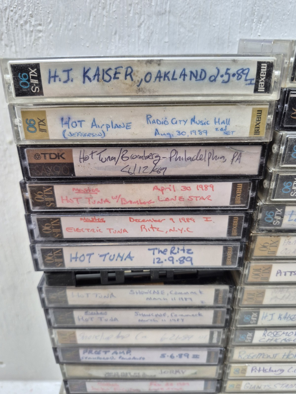 Lot Vintage The Grateful Dead & Others Cassette Tapes 1989 80s Concert Live