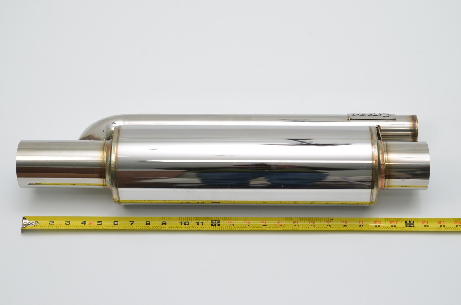 1320 ultra quiet QW resonator muffler stainless steel universal 3" inlet & out