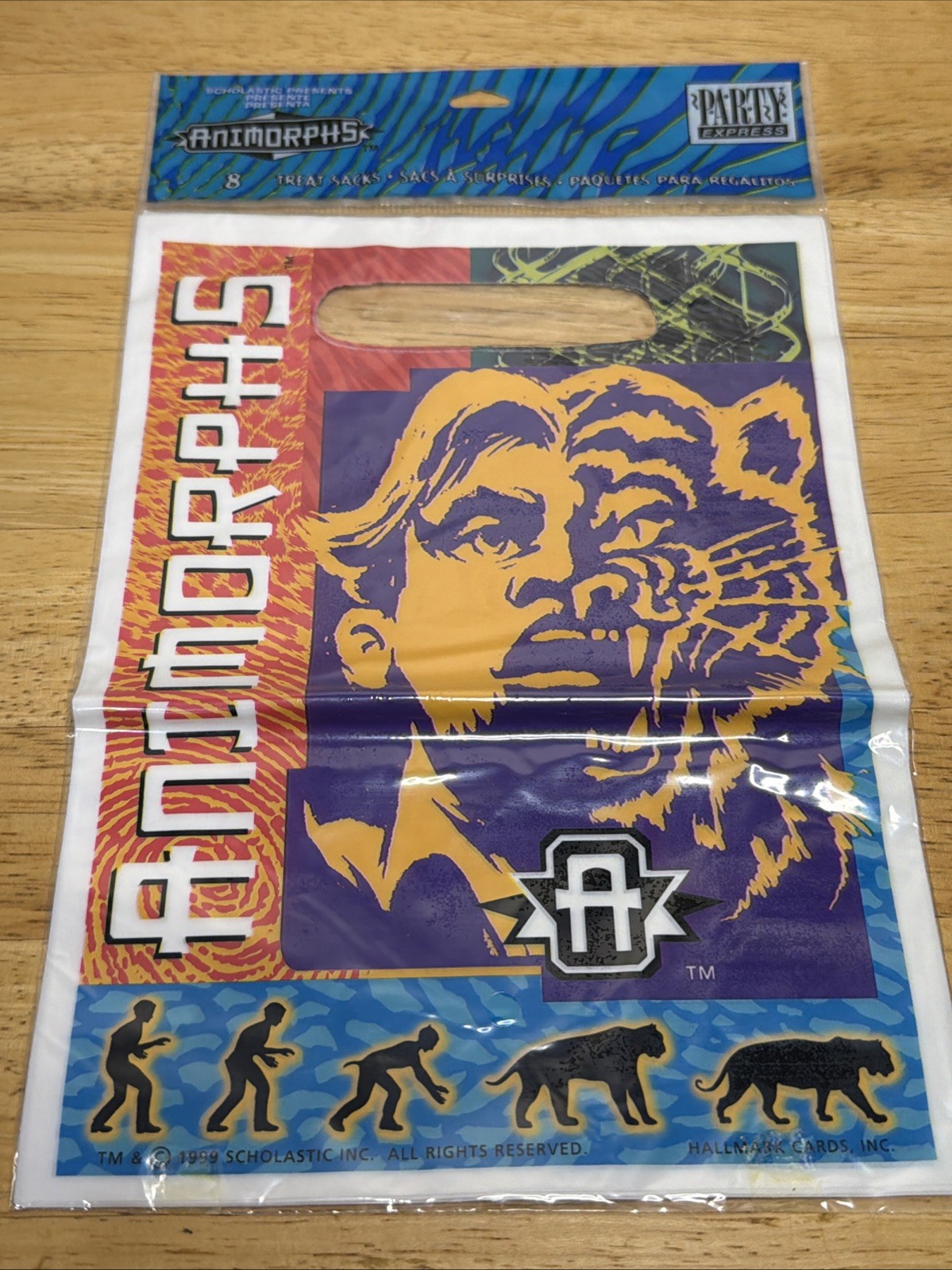 ANIMORPHS 1999 Hallmark Party Treat Sacks 8 Pack New NOS RARE HTF vintage 1990's