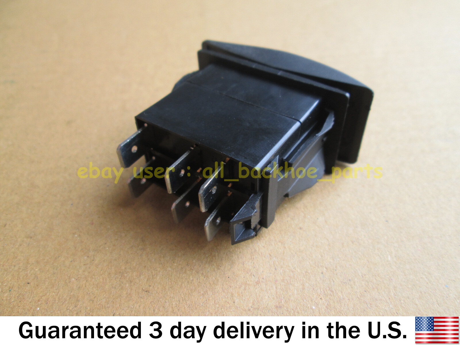 JCB BACKHOE - ROCKER SWITCH 12V, 6 PIN (PART NO. 701/60004)