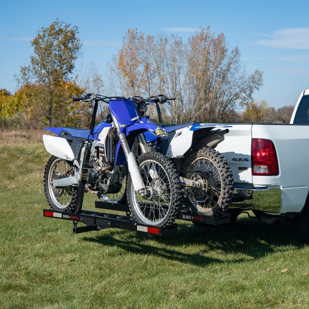 Black Widow Pro Black Anodized Aluminum Double Dirt Bike Carrier - 600 lb. Cap
