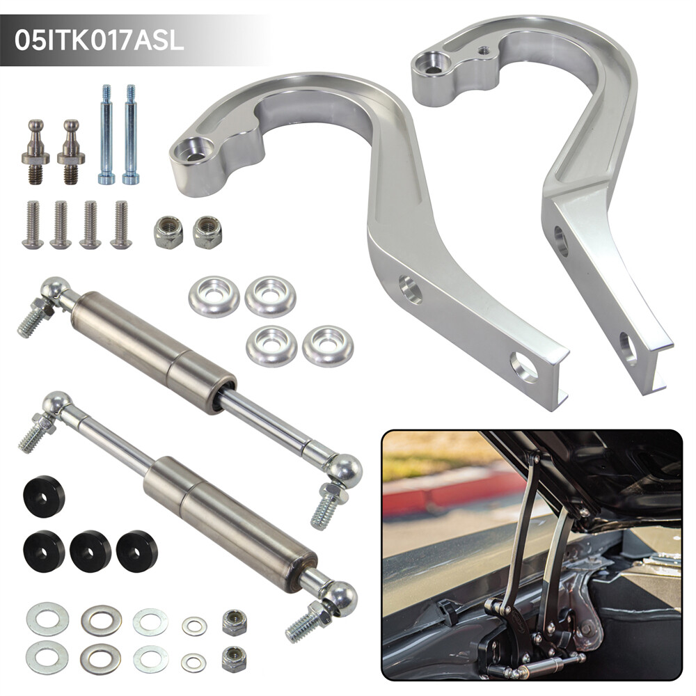 Left+Right Billet Aluminum Hood Hinge Kit For 1967-1969 Chevrolet Camaro Trunk