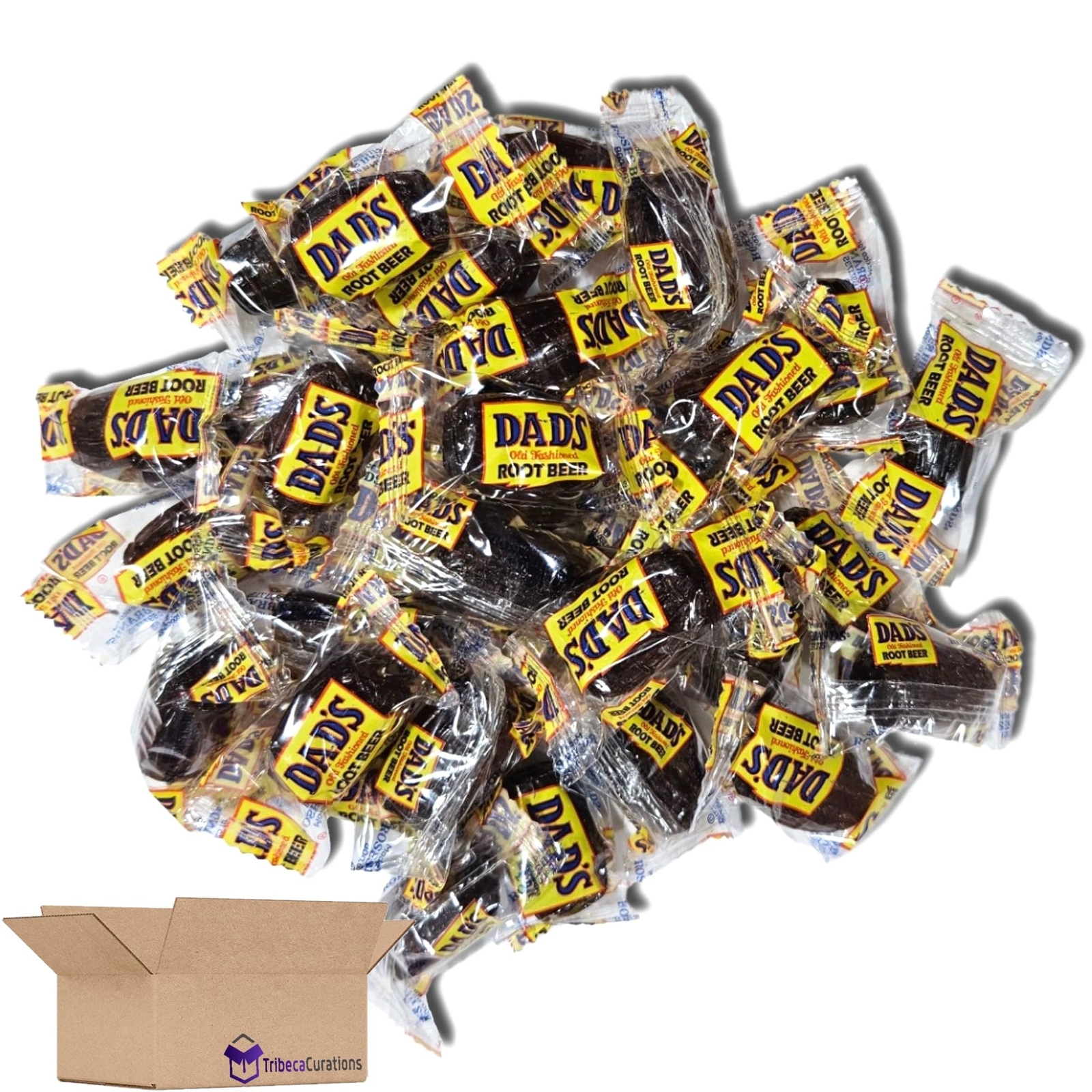 Dad's Old Fashioned Root Beer Barrels Individually Wrapped Bulk Value Pack | Bun