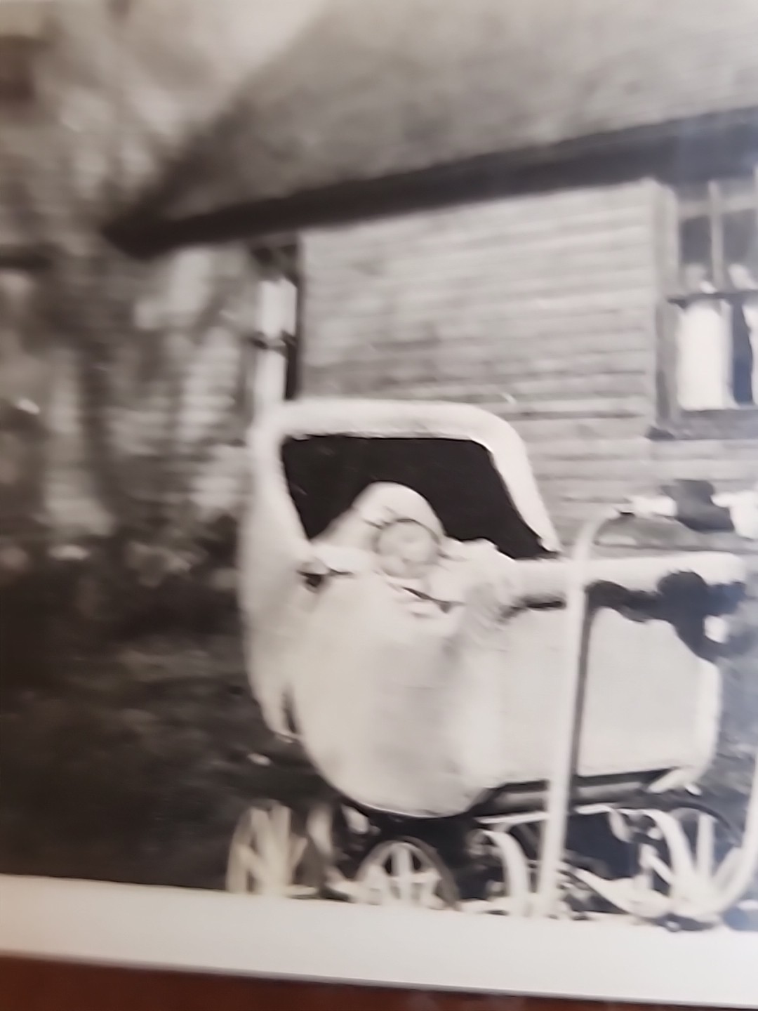 1910s 20s African American Young Nanny with Caucasian Baby in Stroller B&W Photo