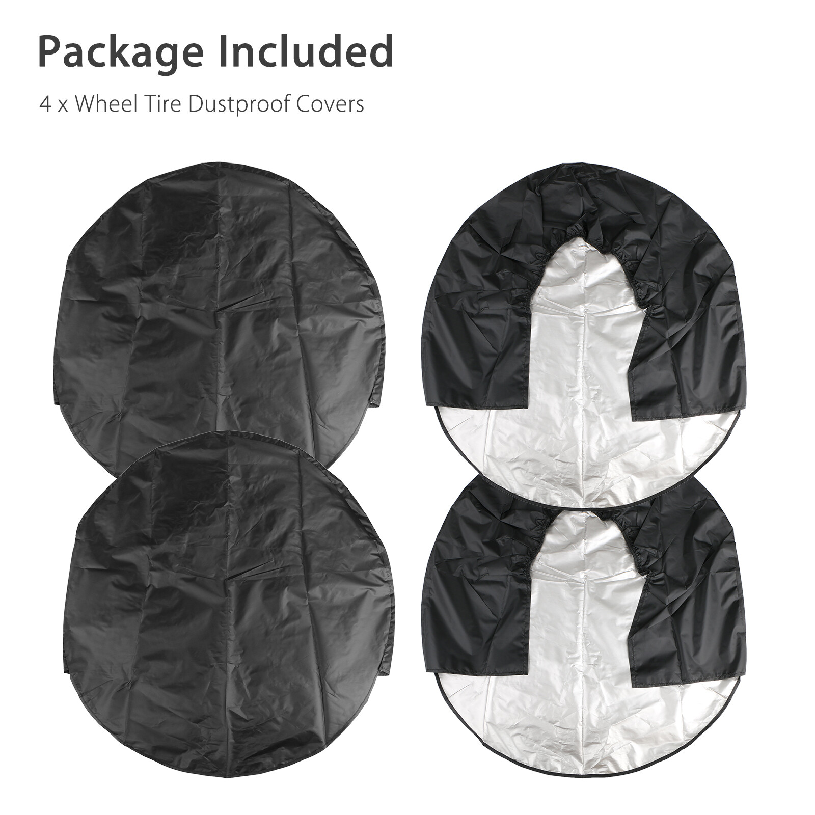 4PCS 30-32'' Waterproof Tire Covers Wheel&Tyre RV Trailer Camper Sun Protector