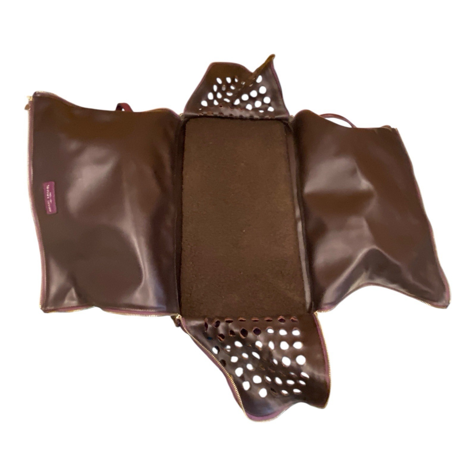 Henri Bendel Iconic Stripe Pet Carrier Dog Bag 5th Ave NY Travel Designer RARE!