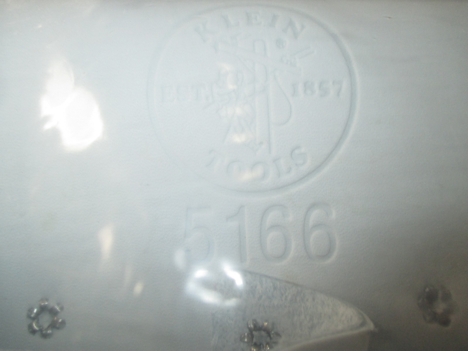 KLEIN TOOLS 5166~7-POCKET - WHITE LEATHER TOOL POUCH~CHICAGO,ILLS. USA~BRAND NEW