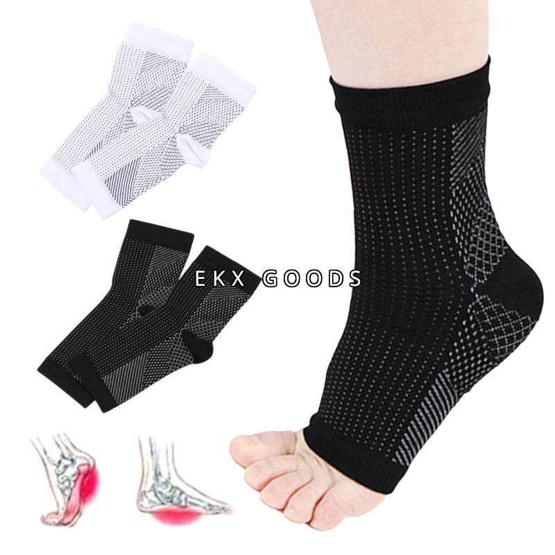 Foot Plantar Fasciitis Arch Support Compression Socks Ankle Heel Brace Sports