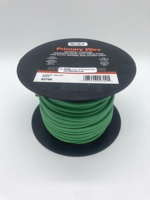 8 Gauge Primary Wire 100% Fine-Stranded Copper USA Made Lot NOT CCA