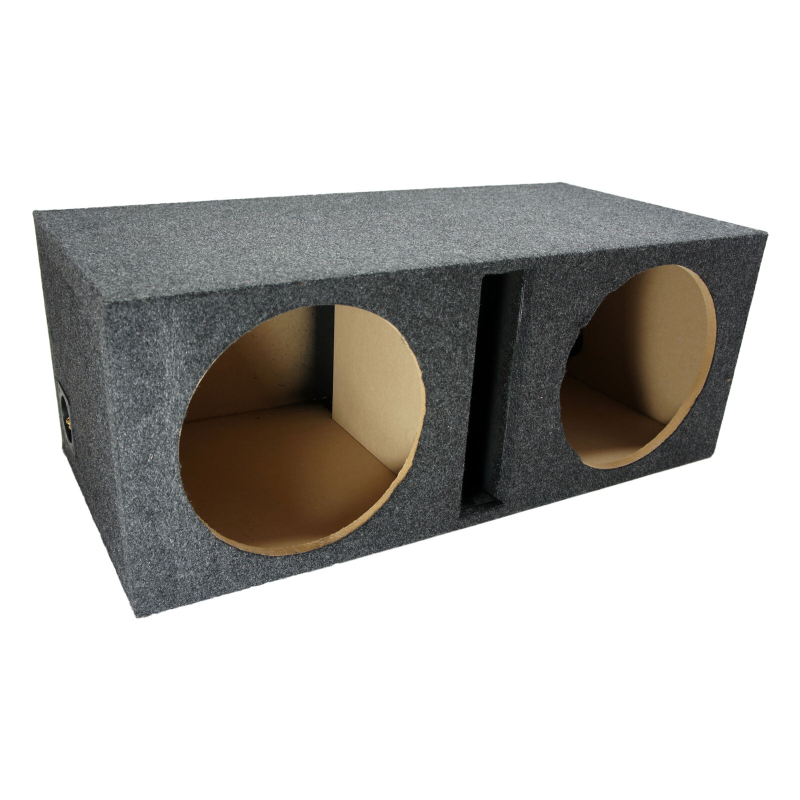 Car Audio Dual 12" Vented Subwoofer Stereo Sub Box Ported Enclosure Speaker
