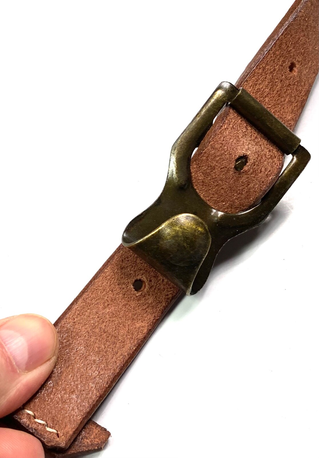 WWI GERMAN IMPERIAL ARMY M1907 LEATHER EQUIPMENT Y-STRAPS-ROUGHSIDE