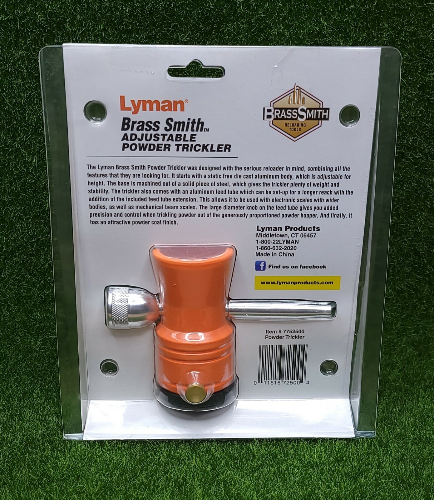 Lyman Brass Smith Adjustable Powder Trickler, Static Free Die Cast - 7752500