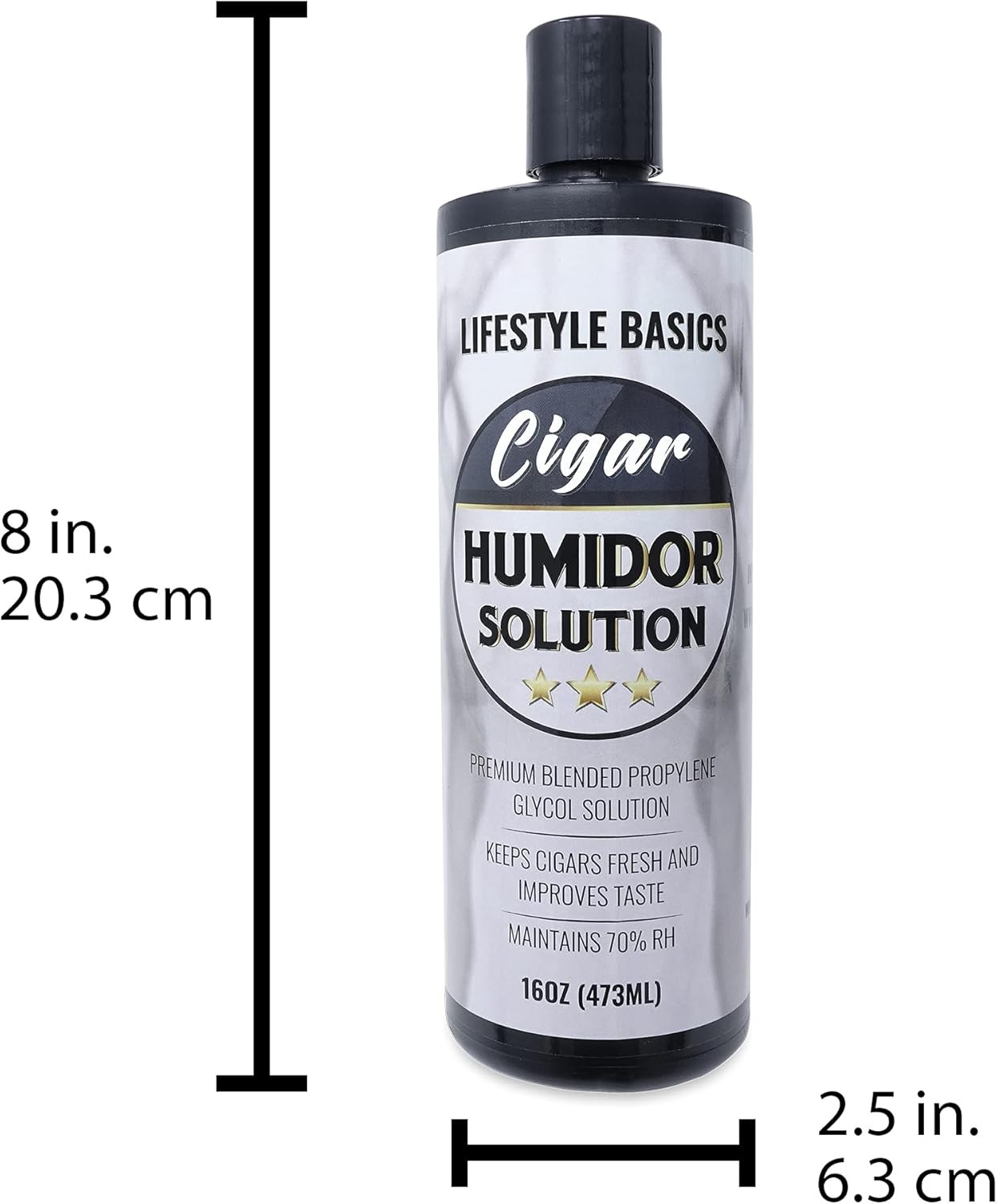Cigar Humidor Solution 16 oz (473 ml) - Humidifier Liquid - Premium...