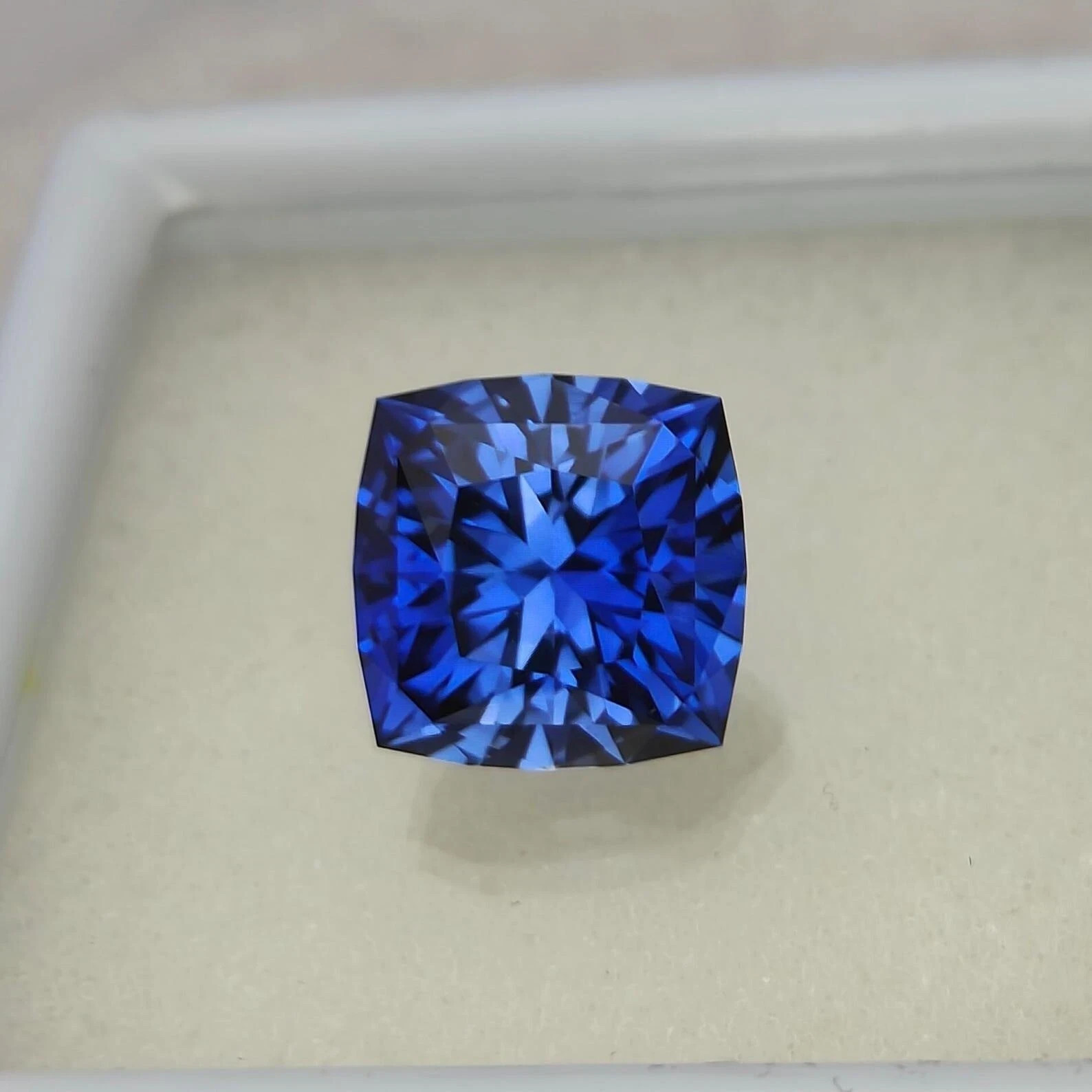 Natural 10.2 Ct+ Sri Lanka Blue Sapphire Cushion Cut Certified Loose Gemstone