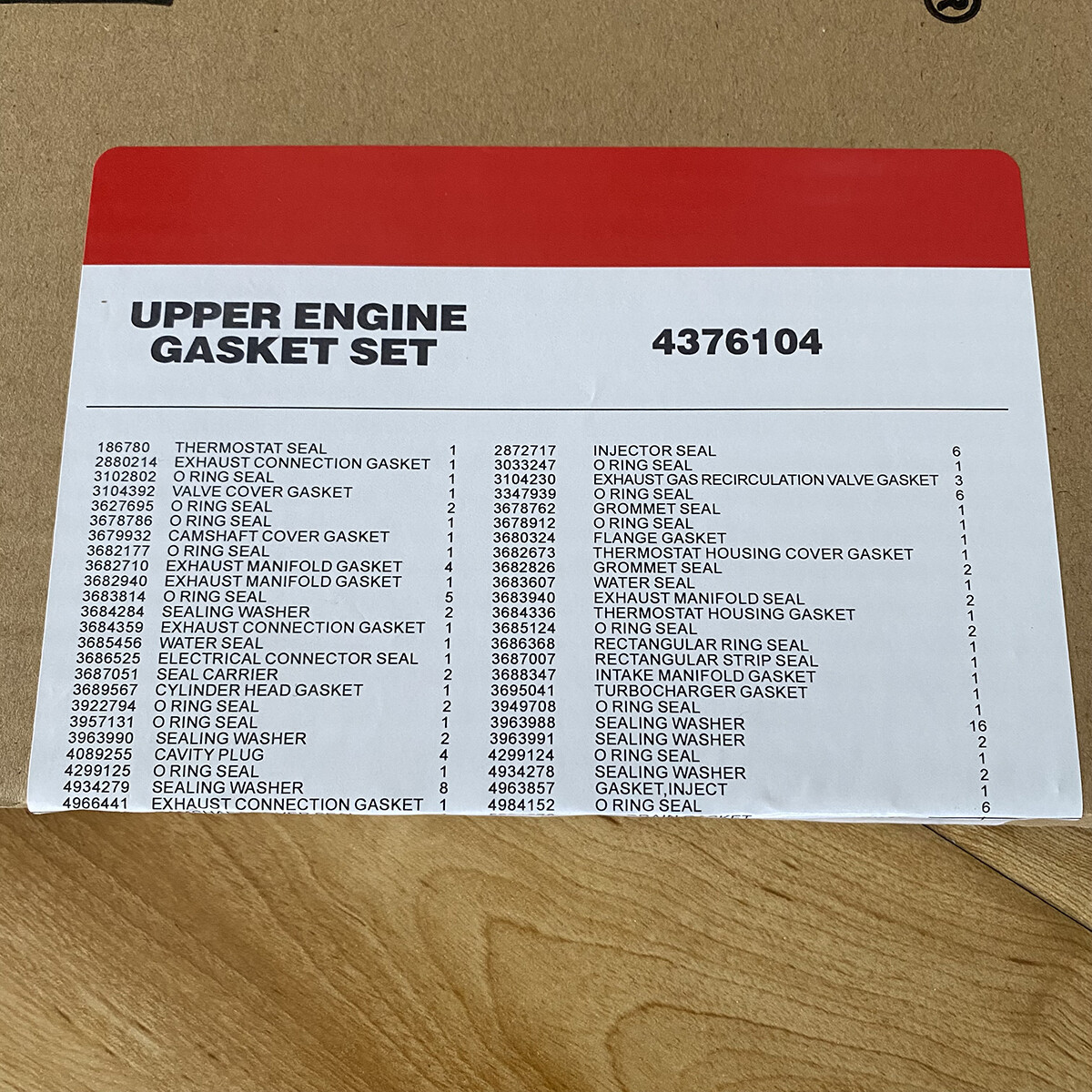 Upper Engine Head Gasket Kit for Cummins ISX ISX15 QSX 4376104 4352146 2881767