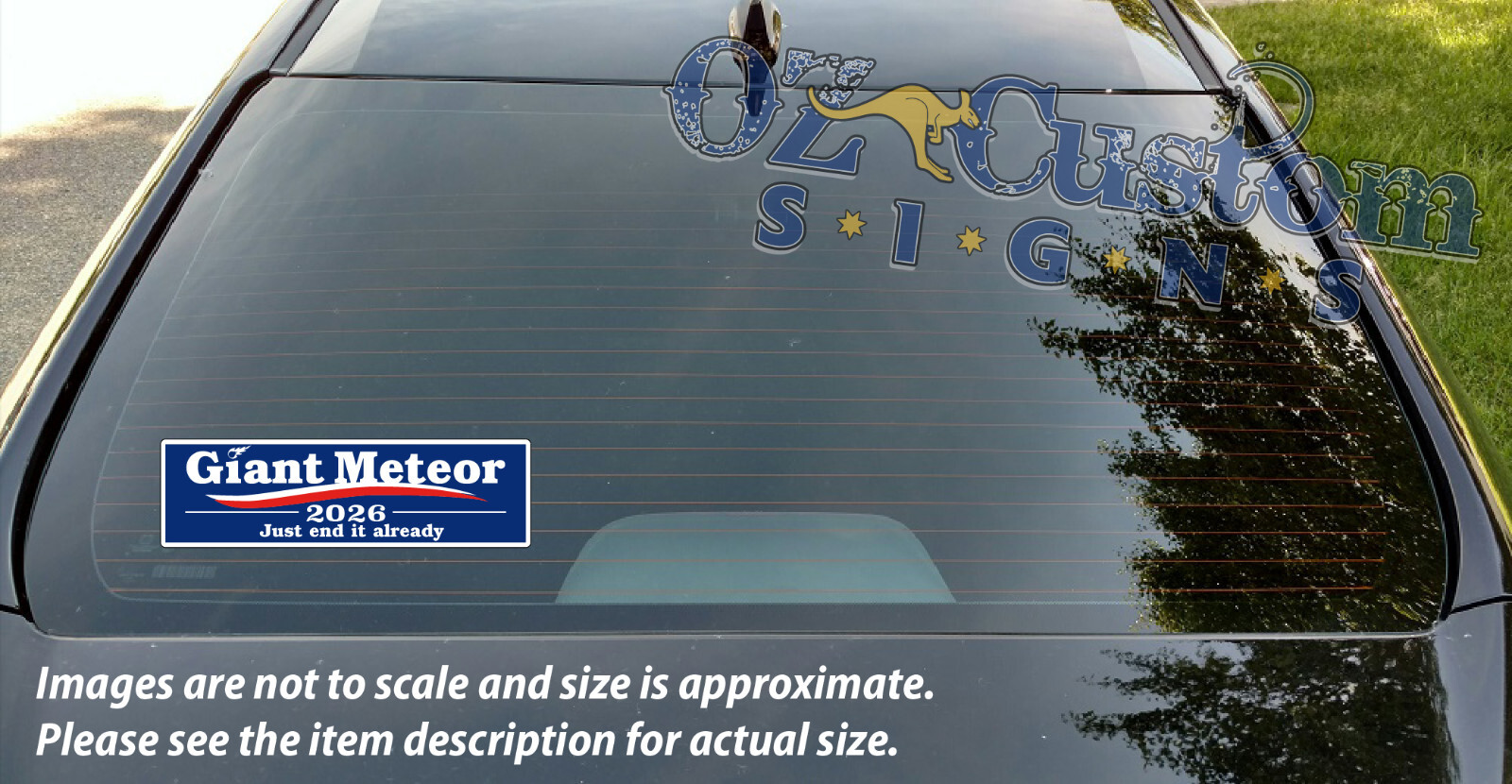 Blue Giant Meteor 2028 - Just end it already - Printed Decal / Sticker
