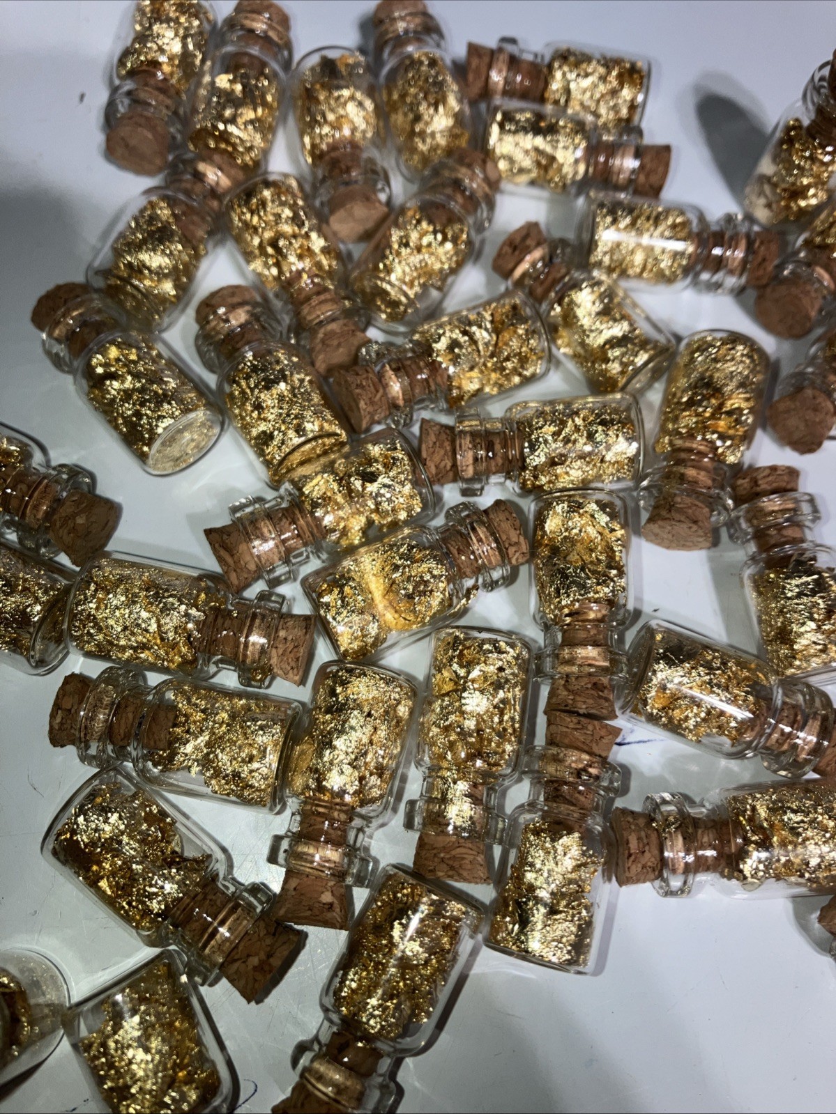 10 Bottles of Gold Leaf Flakes....1ml.... Lowest Price online !!