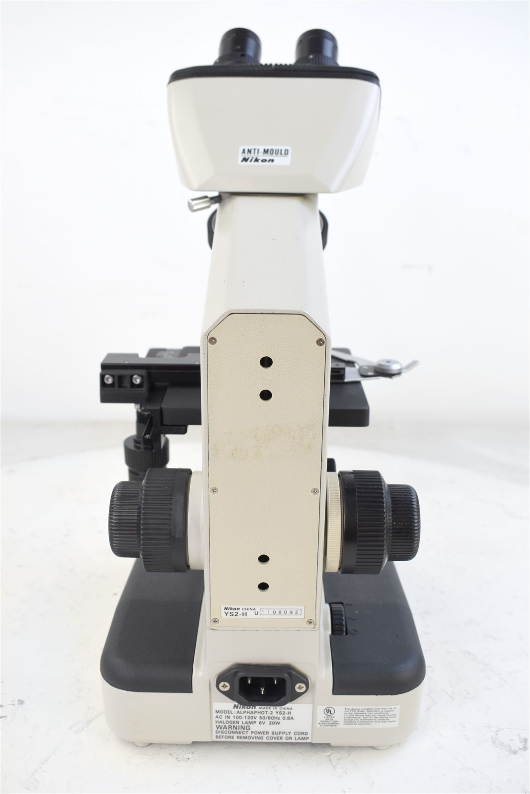 Nikon Alphaphot-2 YS2-H Binocular Microscope w/ 4 10 40 100 Objectives