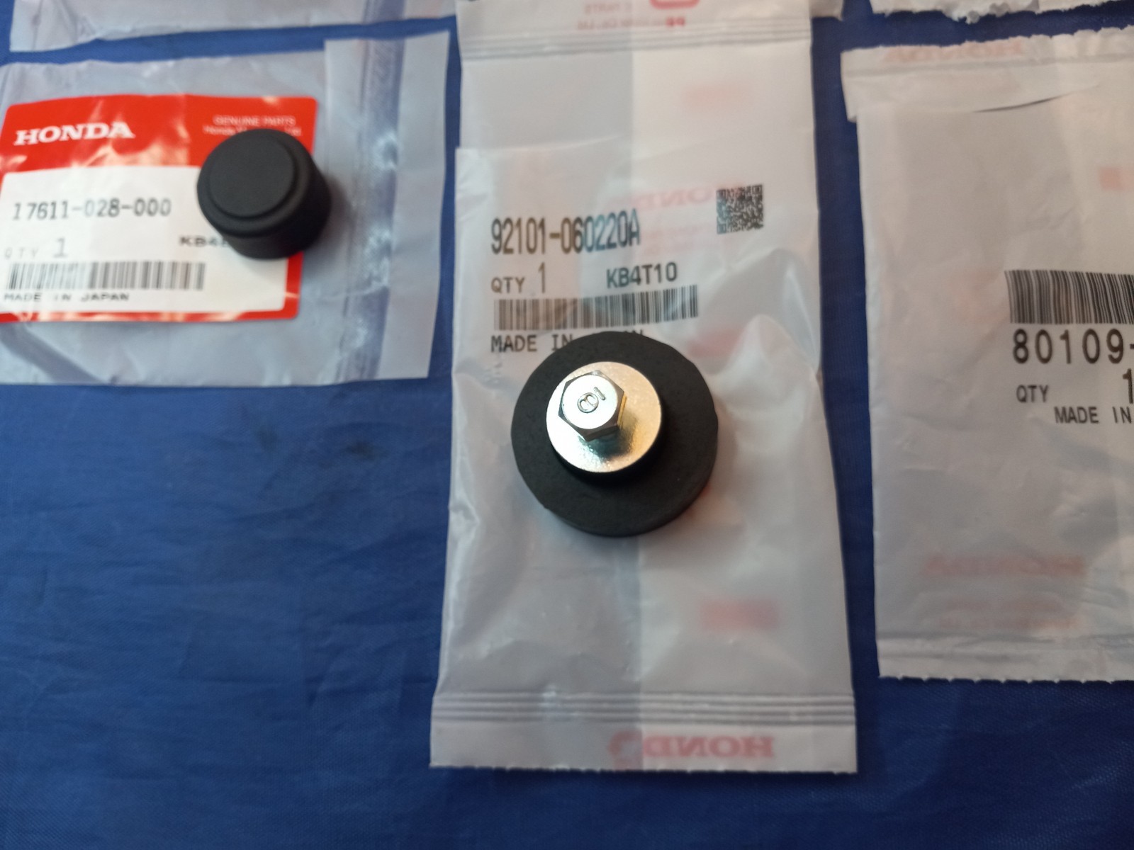 78-85 Honda ATC 70 OEM Fuel Gas tank mounting hardware kit NEW