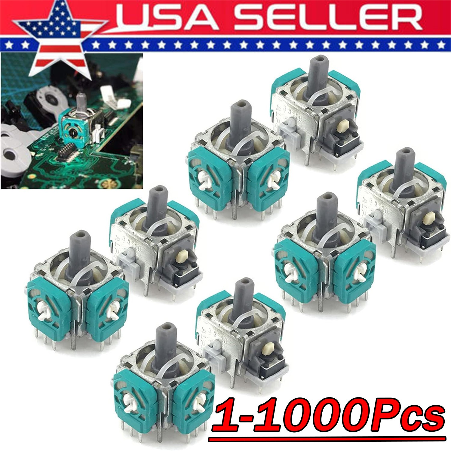 1000Pc Analog Stick Joystick Replacement For PS4 Dualshock 4 Xbox One Controller