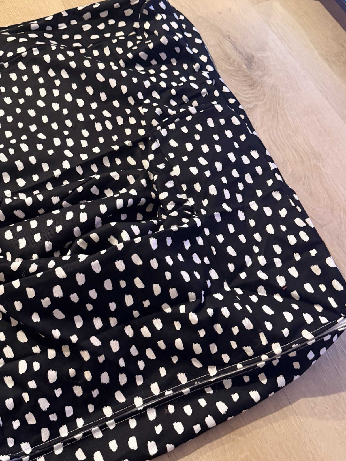 Pottery Barn KIDS Regular Anywhere Chair Slipcover~ NWOT, Black, White Brush Dot