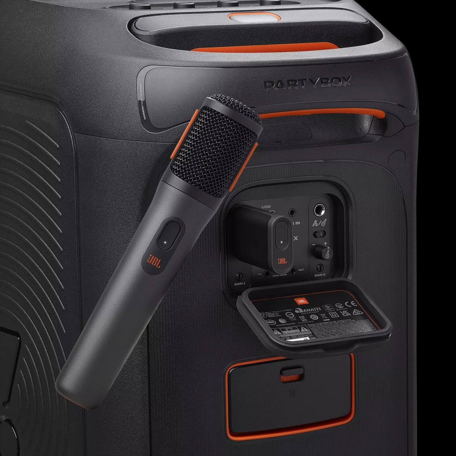 JBL PartyBox Wireless Digital Microphones for All Party Box (Pair or Single Mic)