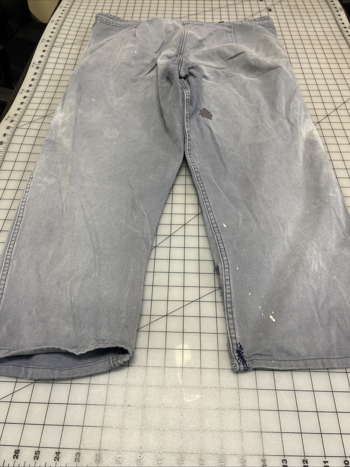 Repro 19th Century Men's 'Veteran' Condition Denim Fall-Front Trousers, SZ 42"