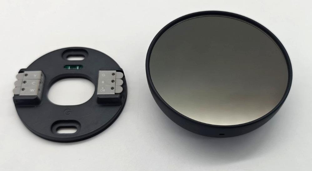 Used Google Nest Thermostat Smart Wi-Fi Thermostat Battery Gray – Mirror Display