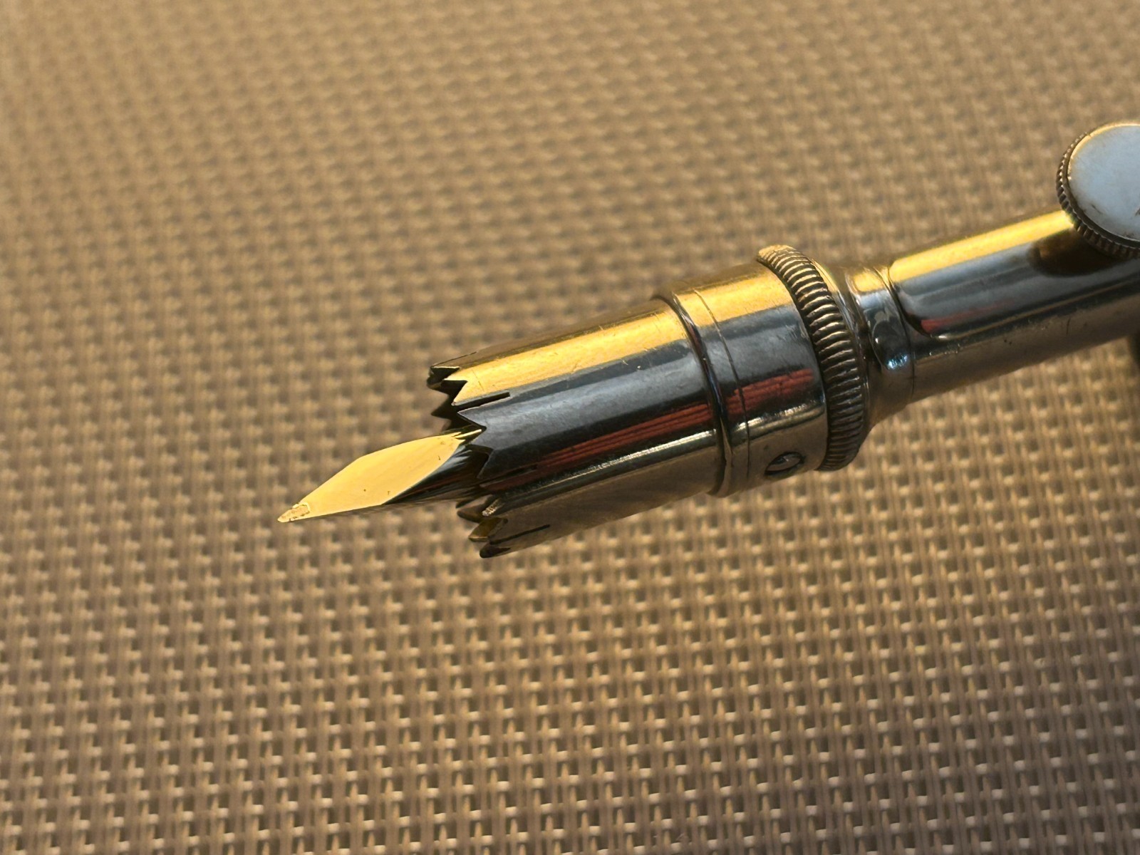 Antique Surgical Trepanation Tool / Germany ? / 19th century / Wood Ebony Handle