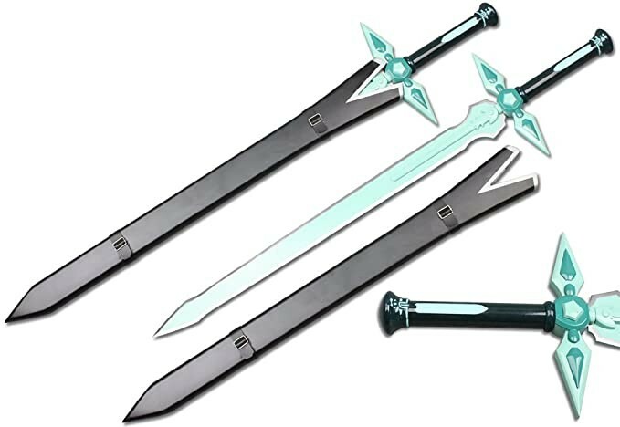 41" SAO Kirito Sword Elucidator + Dark Repulsor REAL SWORD COMBO
