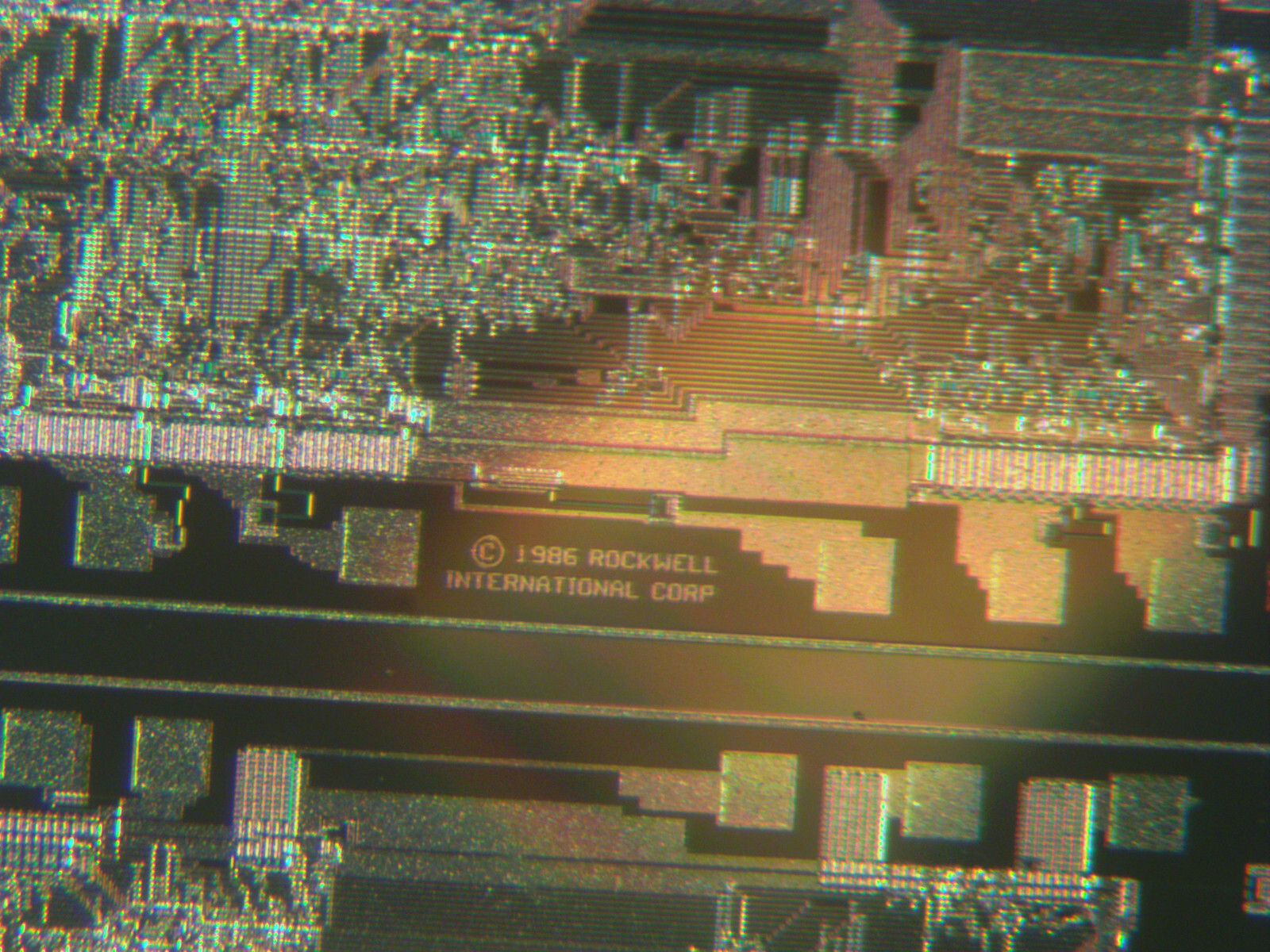 Historic 1986 Rockwell silicon wafer of Microprocessors made in USA - with case