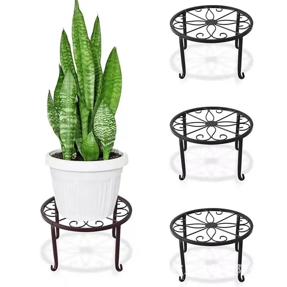 Metal Potted Plant Stands Rustproof Potted Holder Heavy Duty Garden Container US